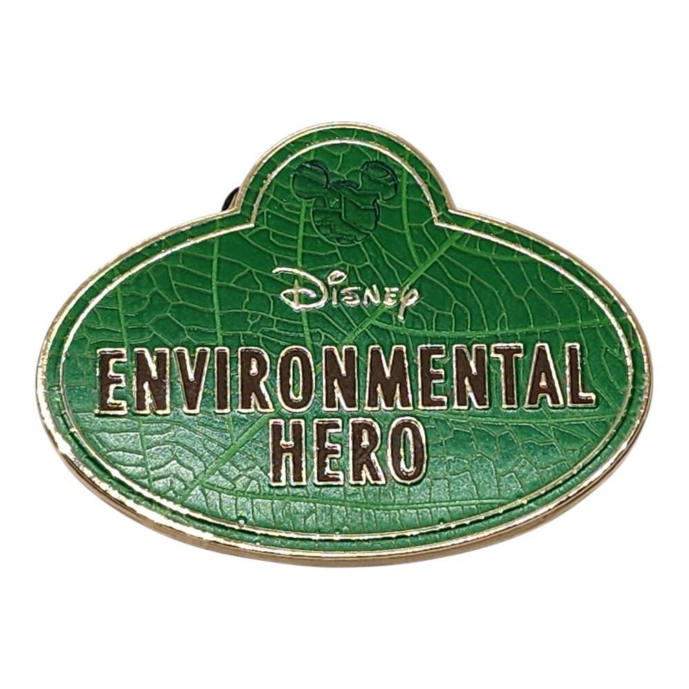 Disney Environmental Hero Green Leaf Mickey Icon Award Lapel Pin Badge